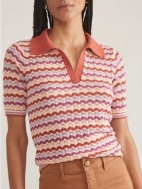 Marine Layer Spencer Polo Sweater size Medium